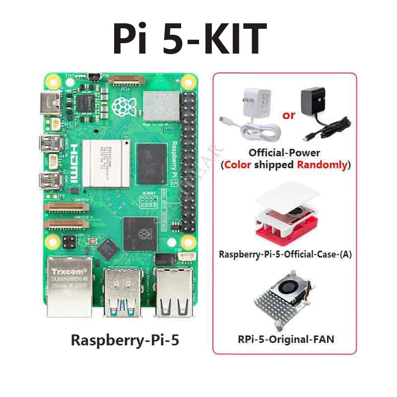 Raspberry Pi 5 خيار 2GB/4GB / 8GB / 16GB RAM
