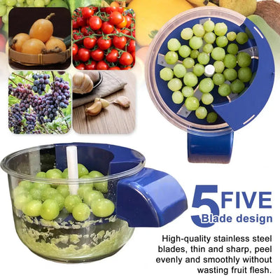 Rust-Proof Stainless Steel Kitchen Peeler Electric Grape Peeling Machine Home Use Fruit Peeler