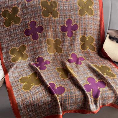 وشاح ربيعي نسائي بتصميم فاخر مصنوع من مادة البوليستر وشاح ناعم وشال ناعم للشاطئ