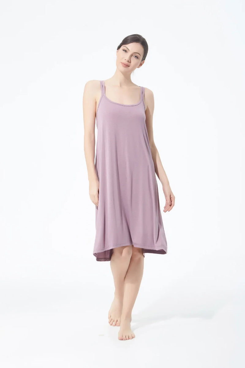 تنورة نسائية كاجوال أنيقة مثيرة مفتوحة الظهر كبيرة الحجم ذات قاعدة خلفية جميلة تنورة منزلية فضفاضة متقاطعة بأكمام طويلة