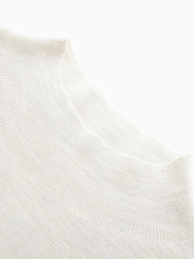 سترة نسائية من CHICUU مصنوعة من الصوف بنسبة 100% وقابلة للغسل في الغسالة، بلوفر برقبة دائرية، مصنوعة من 18 خيطًا من الكشمير الصوفي، مناسبة لفصل الخريف والشتاء