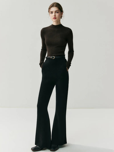 سترة نسائية من CHICUU مصنوعة من الصوف بنسبة 100% وقابلة للغسل في الغسالة، بلوفر برقبة دائرية، مصنوعة من 18 خيطًا من الكشمير الصوفي، مناسبة لفصل الخريف والشتاء