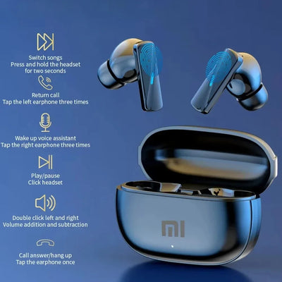 Xiaomi TWS Wireless Bluetooth Headset Touch Control Mic Earbuds Wireless Headphones Noise Cancelling In-Ear Handsfree With Mic