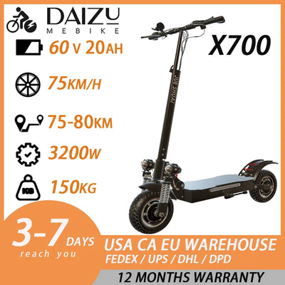 سكوتر كهربائي متعدد الموديلات، سرعة قصوى 45-80 كم/ساعة، محرك بدون فرشاة، نظام فرامل مزدوج، سكوتر كهربائي قابل للطي للبالغين