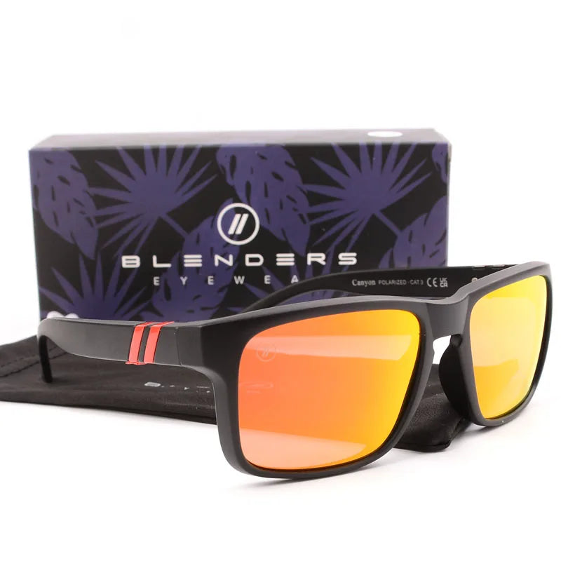 blender square women men Sunglasses Men Polarized UV  Eyewear Vintage Fashion Square Men&