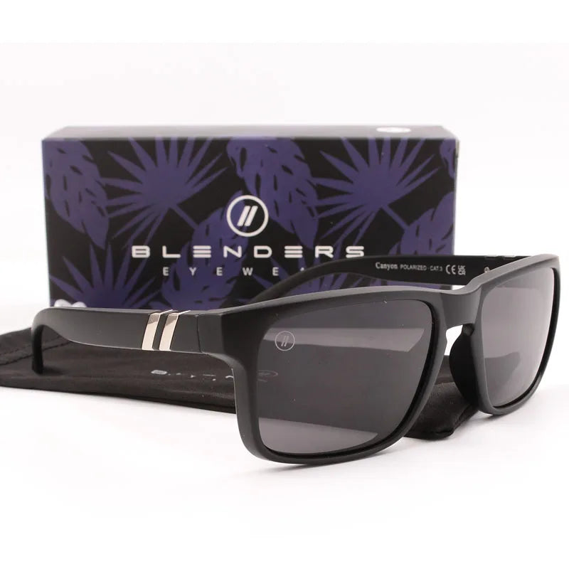 blender square women men Sunglasses Men Polarized UV  Eyewear Vintage Fashion Square Men&