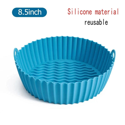 50 قطعة من ورق المقلاة الهوائية القابل للاستخدام مرة واحدة، ورق غير لاصق للخبز، بطانات ورق المقلاة الهوائية المستديرة، ملحقات ورقية للمطبخ