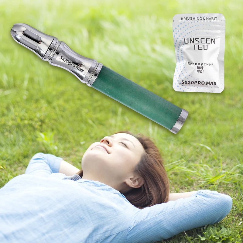 6 قطع من نكهات الزيوت العطرية المفضلة الخالية من الدخان للمساعدة على الإقلاع عن التدخين، لتخفيف القلق، جهاز العلاج بالروائح العطرية، عصا بديلة