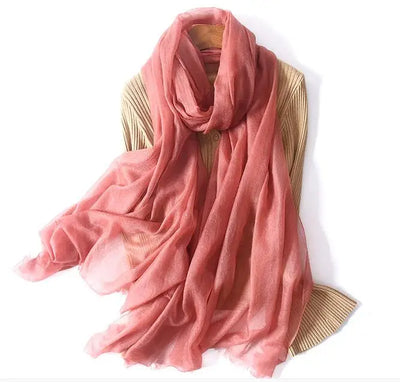 شال صيفي رقيق من Naizaiga 100 كشمير للسيدات، وشاح كبير الحجم فاخر من الباشمينا، JYFZ1
