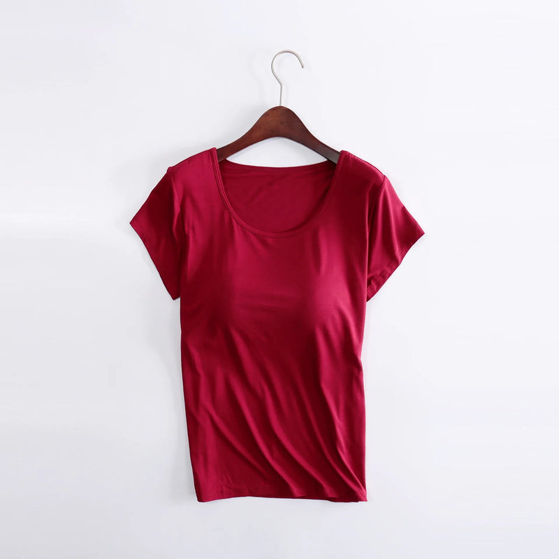 بيجامات صيفية نسائية كاجوال من قطعة واحدة مقاس M-4XL بأكمام قصيرة وقميص نوم ووسادة صدر وقميص نوم للاسترخاء وارتداء خارجي