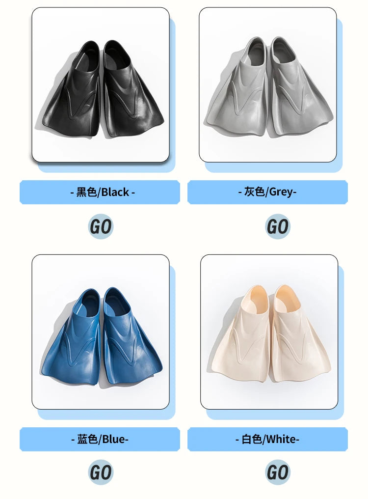 زعانف السباحة، أحذية الغوص للرجال والنساء، معدات الغوص للبالغين، زعانف تدريب سباحة الصدر الحرة