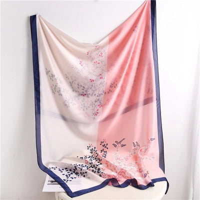 وشاح ربيعي نسائي بتصميم فاخر مصنوع من مادة البوليستر وشاح ناعم شال ناعم للشاطئ