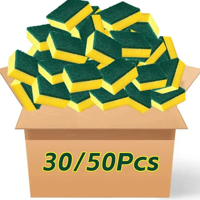 إسفنجة مزدوجة الجوانب عالية الامتصاص لتنظيف الأواني السحرية وفرشاة تنظيف الصدأ وأداة تنظيف المطبخ