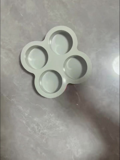 1pc Non-Stick Cake Mold - Oven, Microwave & Dishwasher Safe Bakeware - Pastel Pink/, Heat Resistant up to, Easy Release & Clean, Space-Saving 4-Cavity Design for Home & Professional Kitchens - Ideal for Cakes, Cupcakes, Burge