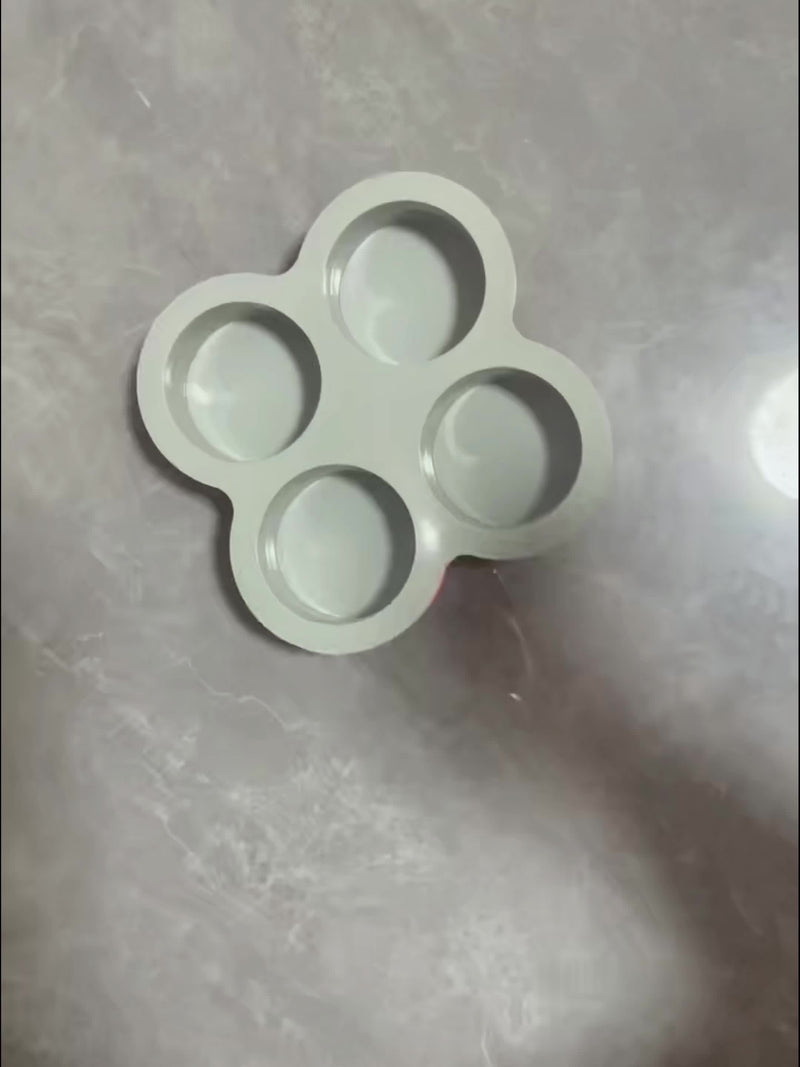 1pc Non-Stick Cake Mold - Oven, Microwave & Dishwasher Safe Bakeware - Pastel Pink/, Heat Resistant up to, Easy Release & Clean, Space-Saving 4-Cavity Design for Home & Professional Kitchens - Ideal for Cakes, Cupcakes, Burge