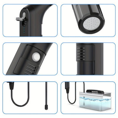 Portable Electric Bidet Sprayer for Personal Hygiene - Rechargeable, with 2.3L Water Tank - Ideal for Travel, Camping & Daily Use