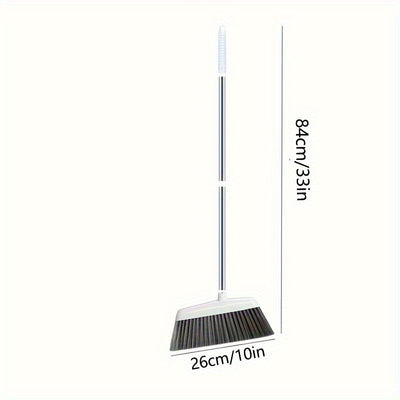 Professional Quality Stainless Steel Broom with Ergonomic Handle and Sturdy Plastic Head, Designed for Easy Sweeping and Convenient Storage, Suitable for Kitchen, Living Room, and Bedroom Floor Cleaning, Durable Essential Hou