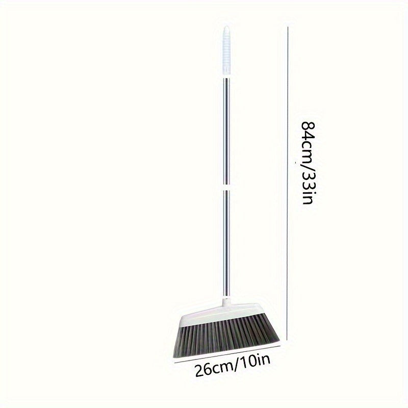 Professional Quality Stainless Steel Broom with Ergonomic Handle and Sturdy Plastic Head, Designed for Easy Sweeping and Convenient Storage, Suitable for Kitchen, Living Room, and Bedroom Floor Cleaning, Durable Essential Hou