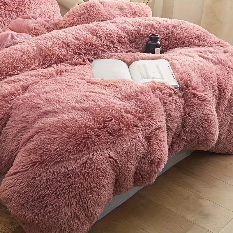 طقم غطاء لحاف فاخر من 3 قطع - غطاء سرير ناعم ومريح لجميع المواسم مصنوع من البوليستر بسحاب لغرفة النوم وغرفة الضيوف والمبيت