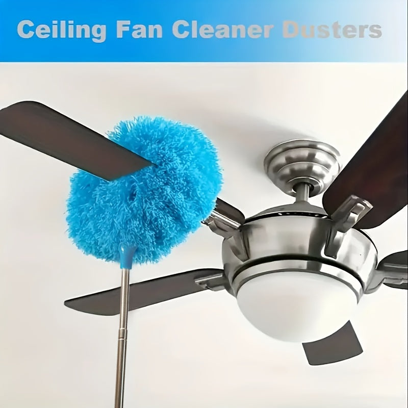 Mini Fan Brush, Ceiling Fan Dust Removal and Cleaning Duster Multi-Functional Dusting Feather Suitable for Car Furniture Fans