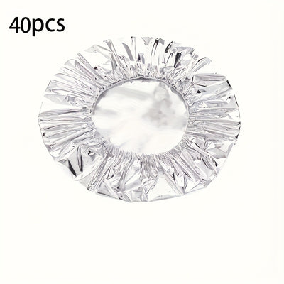 10PCS 15PCS 20PCS 25PCS 30PCS 40PCS 5PCS Food-Grade Reusable Aluminum Foil Lids for Bowls, Plates & Dishes – Universal Kitchen Insulation Covers to Keep Meals Warm and Fresh