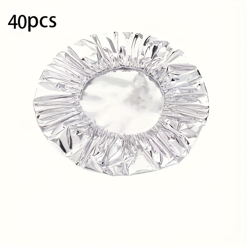 10PCS 15PCS 20PCS 25PCS 30PCS 40PCS 5PCS Food-Grade Reusable Aluminum Foil Lids for Bowls, Plates & Dishes – Universal Kitchen Insulation Covers to Keep Meals Warm and Fresh