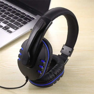 Gaming Headset With Microphone Stereo Surround Headphones Adjustable Wired Computer Gamer Earphones For PC/PS4/Xbox One Mobile