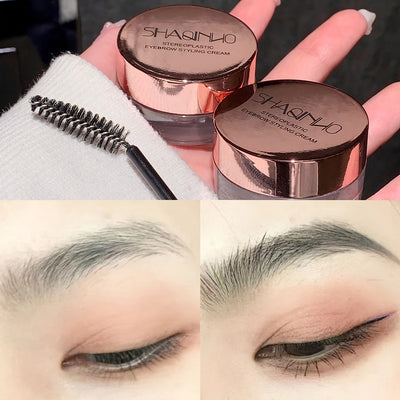Wild Eyebrow Styling Gel, 3D Eyebrow Setting Gel, Long-Lasting Waterproof And Sweat-Proof, Eyebrow Makeup Styling Soap, Three-Dimensional Eyebrow Shaping Cream, Smooth Transparent Gel, Colorless Refreshing Eyebrow Wax, Fixes