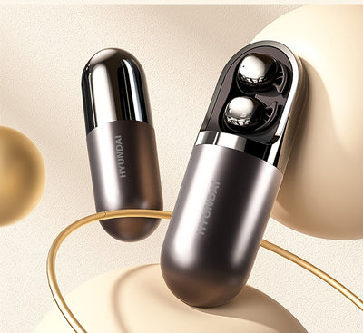 HYUNDAI HY-S13 2025 Wireless Earbuds - 100+ Hour Battery Life, 0 Pressure Sensation, 6.0 Flash Connection, 6.0 Wireless, 6.0 Wireless Earbuds with 6.0 Wireless Technology, Comfortable Fit For Everyday Use, Sleek Earbud Design