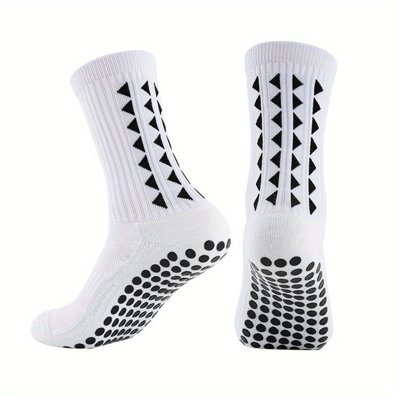 2/5/10 Pairs of Non-Slip Grip Socks for Men And Women, Suitable for Sports Like Football, Basketball, Baseball, Rugby, Soccer, Cycling, Running, Hiking, Tennis, And Skateboarding. These Professional Athletic Socks Feature a B