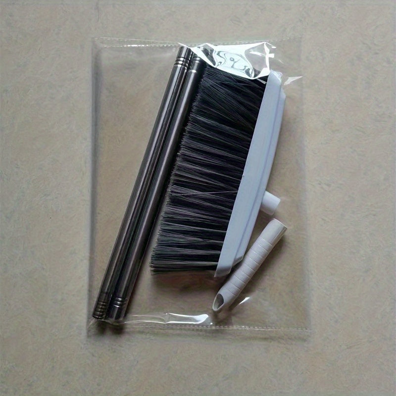 Professional Quality Stainless Steel Broom with Ergonomic Handle and Sturdy Plastic Head, Designed for Easy Sweeping and Convenient Storage, Suitable for Kitchen, Living Room, and Bedroom Floor Cleaning, Durable Essential Hou