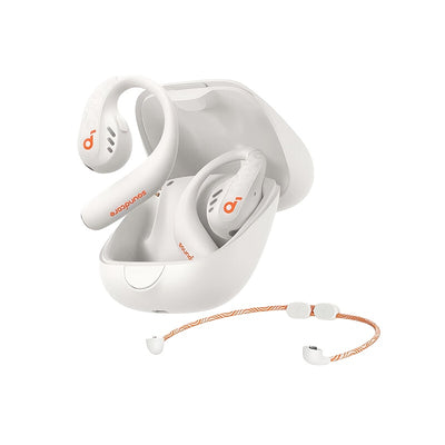 Soundcore AeroFit Pro Wireless Earbuds, Open-Ear Design for Comfortable Long-Term Wear, Strong Sound Quality, 2-in-1 Use, Built-in Microphone, 16.2mm Speakers, USB-C Charging, Ideal for Running and Outdoor Activities, Outdoor