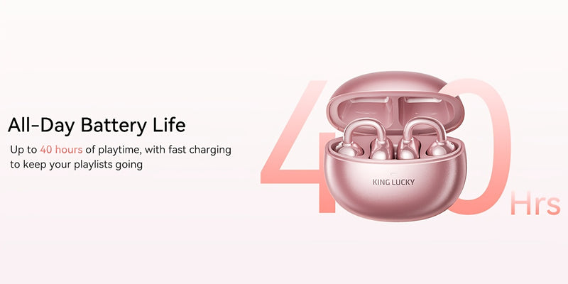 i121 Wireless Clip-On Headphones with Detachable Gemstone Earrings - 10mm Drivers, Hi-Res EQ Sound, Noise Cancellation, Clear Calls, Compatible with All Smartphones, Sports Workout & Halloween Gift, Headphones For Music, Work