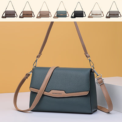 Women'S Crossbody Bag with Adjustable Strap - Purse, Magnetic Closure, Minimalist Everyday Bag for Women, Office, Travel, Parties - Available in Khaki, Light Brown, White, Gray, Purple, Black - Synthetic Faux Leather Handbag,