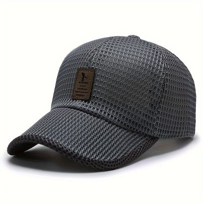 EDIKO Breathable Mesh Baseball Cap, Unisex Summer Trucker Hat, Outdoor Sports Running Cap, Woven Textile Material ≥80%, Hand Wash Only