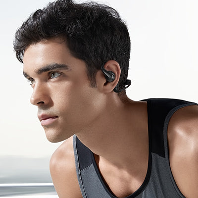 Soundcore AeroFit Pro Wireless Earbuds, Open-Ear Design for Comfortable Long-Term Wear, Strong Sound Quality, 2-in-1 Use, Built-in Microphone, 16.2mm Speakers, USB-C Charging, Ideal for Running and Outdoor Activities, Outdoor