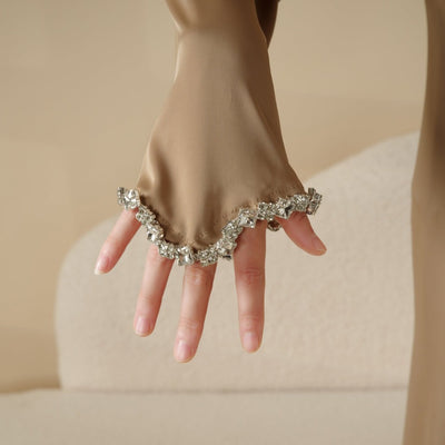 Women'S Elegant Muslim Abaya - Heavy Rhinestone-Embellished Long Sleeve Shawl Robe with Batwing Sleeves & Floor-Length Design, Loose Fit Islamic Dress for Ramadan, Prayer, Daily Wear - Modest Muslim Clothing (MOA067), Abaya F