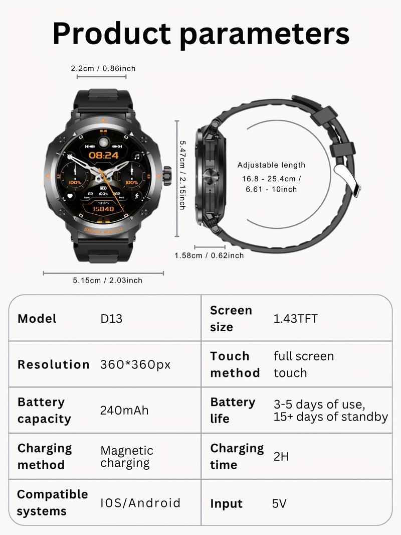 FFEOKKI TWS 2-in-1 Smartwatch with Earbuds - Zinc Alloy Bezel, 3.71cm Round Display, Wireless Call Function, Music Playback, NFC, Multiple Sports Modes, Fitness Tracking, Compatible with iPhone Android Smartphone, Activity Mo