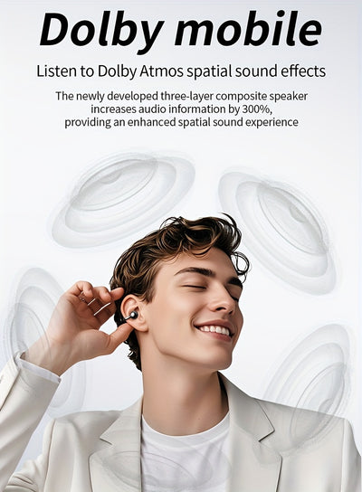 [Acer official genuine]TWS wireless headset, with fashionable lightweight touch design, adaptable sports running scene, support bass stereo and call noise reduction, with low latency gaming mode, HIFI sound. Super long standb