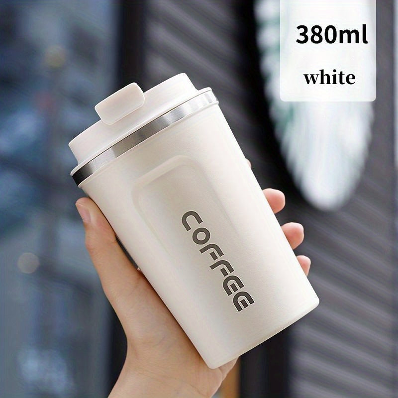 1pc Coffee Cup, Insulation And Cold Insulation Portable European High-end Exquisite Latte Cup For Men And Women, High-end Sense Portable Cup