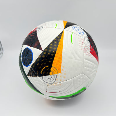 Durable No. 5 Soccer Ball - Perfect for Outdoor Training & Recreation, Ideal Gift for Teens & Adults - Red/Black, Hand-Stitched PU Material