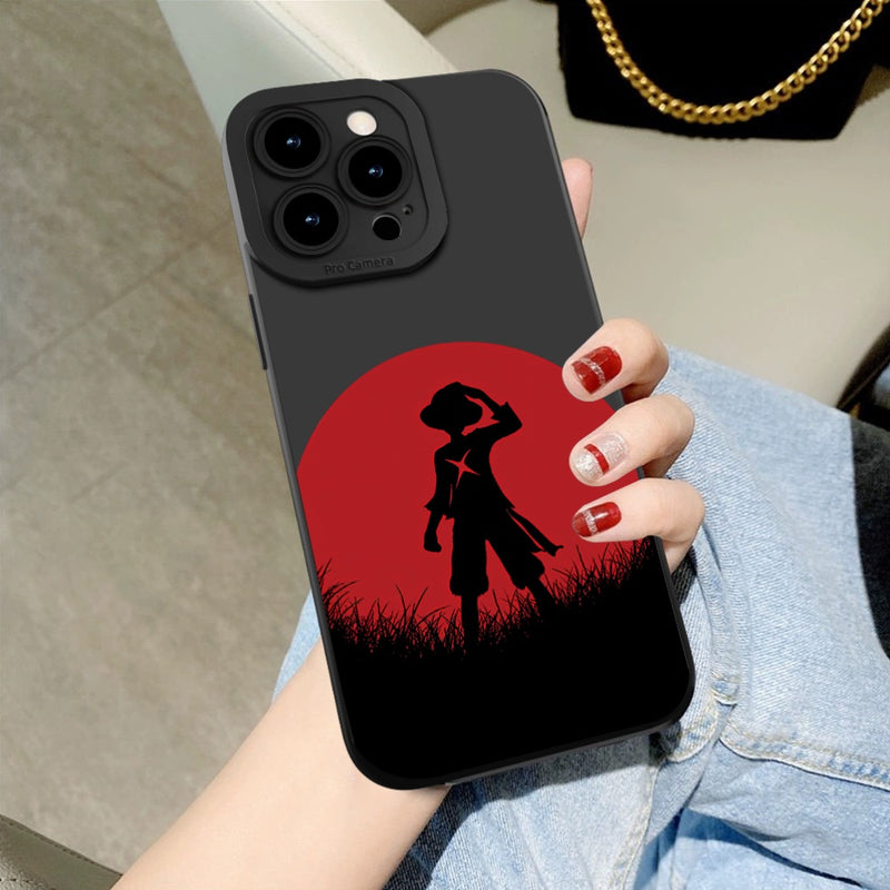 New High-End Design Anime Pattern Printing Shockproof And Drop-Proof Mobile Phone Case Ultra-Thin Matte Feel Anti-Fingerprint Effect for Iphone11 12 13 14 15 Pro Max XS XR X 7 8 Plus Mini SE Can Be Given As a Gift to Male Fem