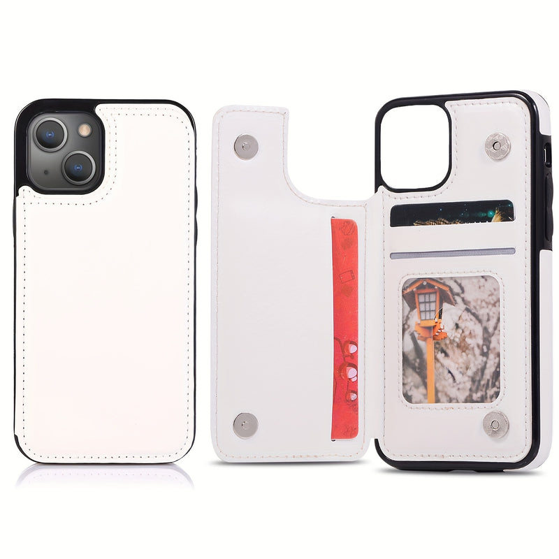 جراب iPhone قابل للطي من الجلد الصناعي عالي الجودة مع فتحات للبطاقات وحامل مقاوم للصدمات متوافق مع موديلات مختلفة بما في ذلك X XR XS Max 11 pro 12 pro 13 pro 14 15 16 SE 6 7 8 plus