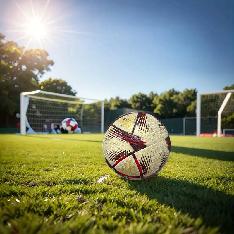 1pc Professional Size 5 PU Soccer Ball, Seamless Heat Bonded, High Elasticity & Durable, Faux Leather, Golden, with Ideal for Adults & Teens - Indoor & Outdoor Training, for Thanksgiving, Christmas, Halloween, New Year Festiv