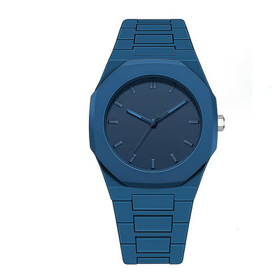 1pc Men'S Quartz Watch - Minimalist Modern Watch with Polygonal Dial, Lightweight Everyday Casual & Formal Watch, Battery-Powered Movement, Compatible with Button Cells (Non-Charged) - Ideal Men'S Gift for Birthdays, Annivers