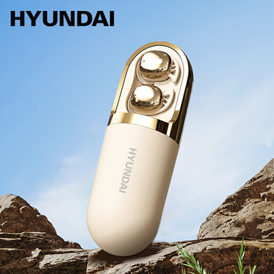 HYUNDAI HY-S13 2025 Wireless Earbuds - 100+ Hour Battery Life, 0 Pressure Sensation, 6.0 Flash Connection, 6.0 Wireless, 6.0 Wireless Earbuds with 6.0 Wireless Technology, Comfortable Fit For Everyday Use, Sleek Earbud Design