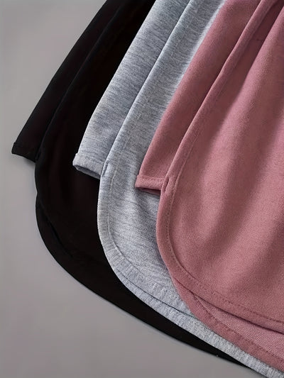 Targeted Three-piece Sports Shorts, Suitable for Yoga, Running, Fitness, Casual Sports Shorts