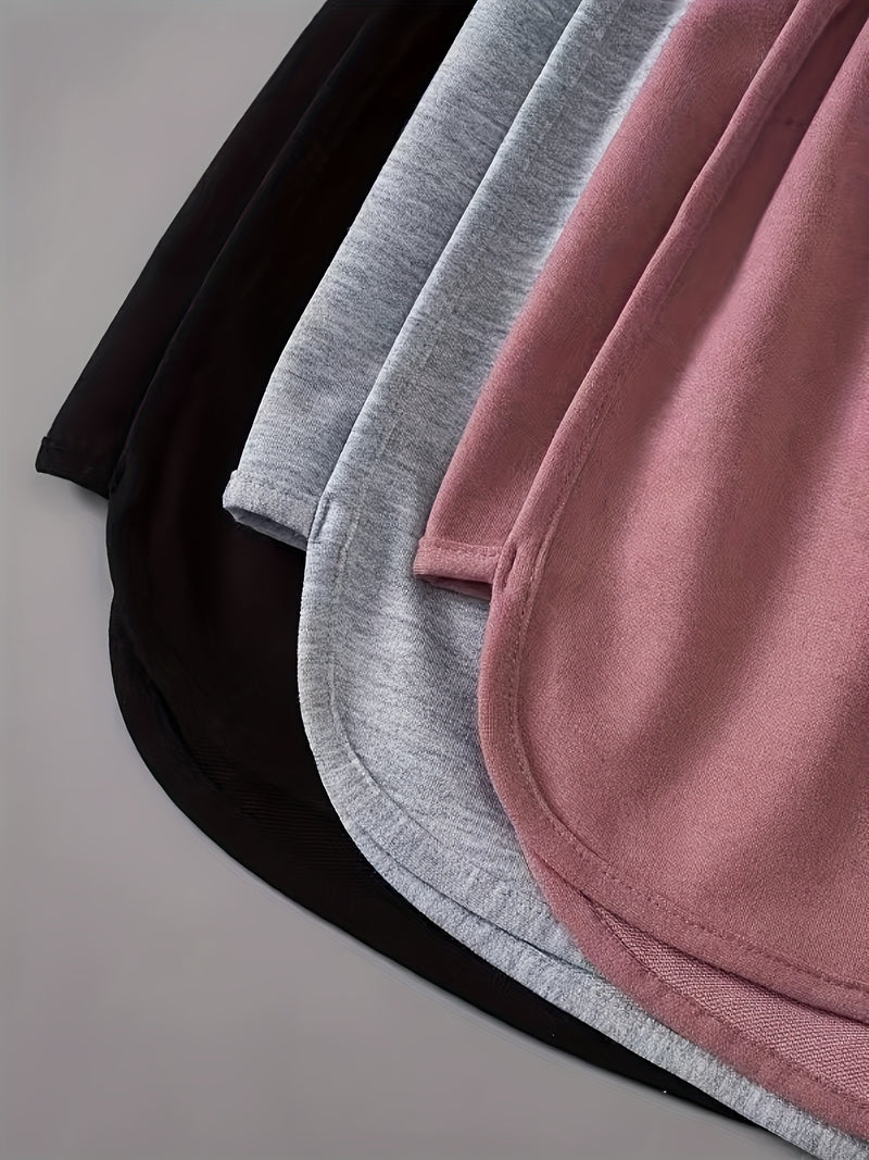 Targeted Three-piece Sports Shorts, Suitable for Yoga, Running, Fitness, Casual Sports Shorts