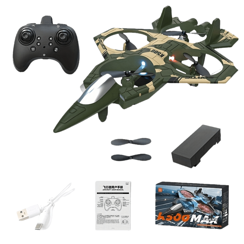 K500MAX RC Drone with 360° Flips, Throw Start, Altitude Hold, One-Key Speed Switch, Crash Resistant Design, RGB Lights, Headless Mode, 6-8 Minute Battery Life, 3m/s Max Speed, Usb Charging, Outdoor Flying, Stunt Enthusiasts,