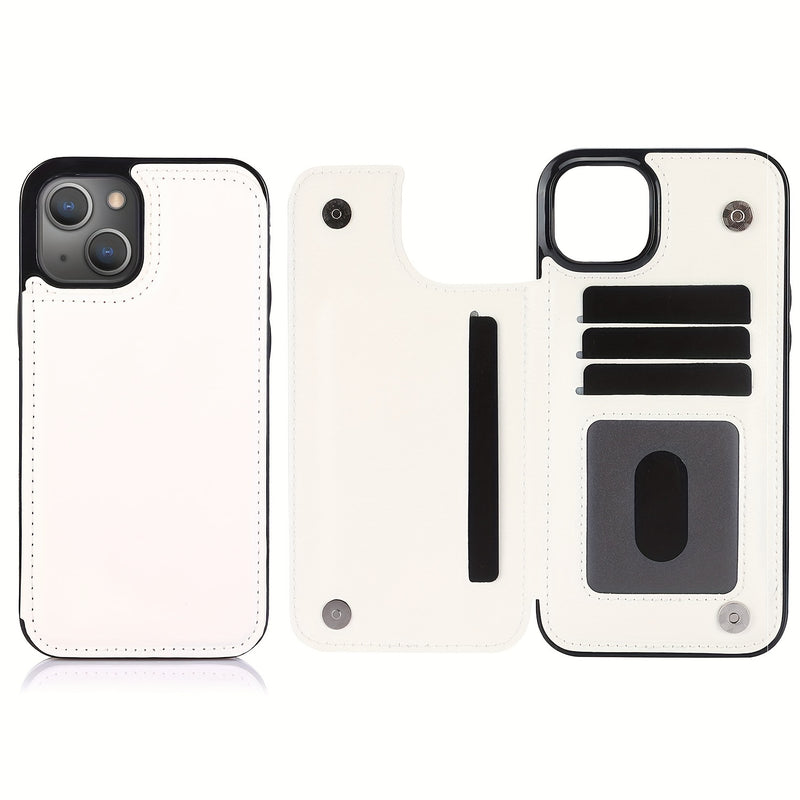 جراب iPhone قابل للطي من الجلد الصناعي عالي الجودة مع فتحات للبطاقات وحامل مقاوم للصدمات متوافق مع موديلات مختلفة بما في ذلك X XR XS Max 11 pro 12 pro 13 pro 14 15 16 SE 6 7 8 plus